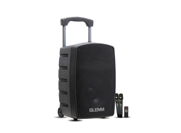 Glemm Coluna Portátil 15″ 300W USB/MP3/BT + 2 Microfone UHF Glemm Coluna Portátil 15″ 300W USB/MP3/BT + 2 Microfone UHF
